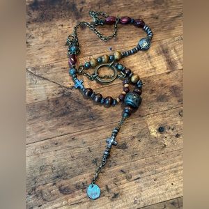 Rosary style necklace